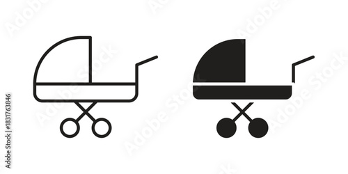Baby sitter icon template color editable. for graphic and web design.