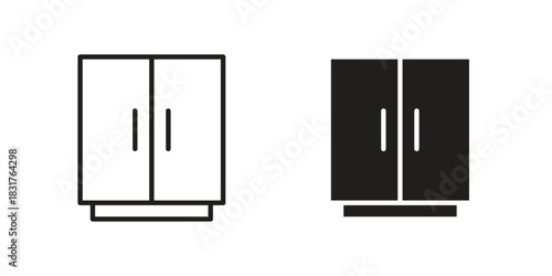Big closet icon template color editable. for graphic and web design.