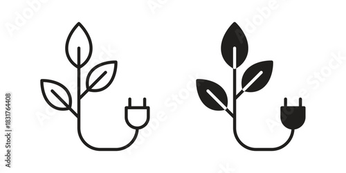 Biomass energy icon template color editable. for graphic and web design.