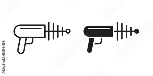 Blaster icon template color editable. for graphic and web design.