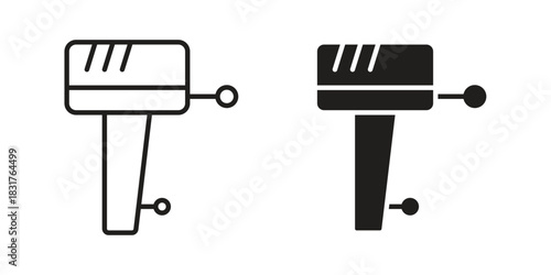 Boat Engine icon template color editable. for graphic and web design.