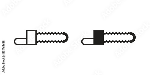 Chainsaw icon template color editable. for graphic and web design.