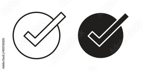 Checklist icon template color editable. for graphic and web design.