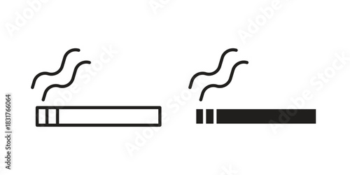 Cigar icon template color editable. for graphic and web design.