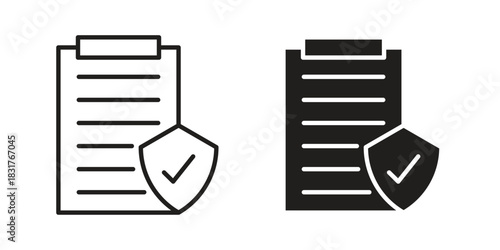 Contract coverage icon template color editable. for graphic and web design.