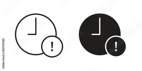 Delay icon template color editable. for graphic and web design.