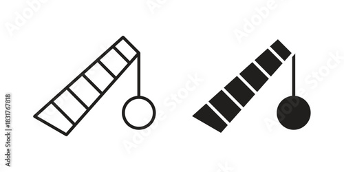 Demolition icon template color editable. for graphic and web design.