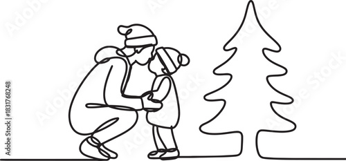 A baby and its mother kissing each other 