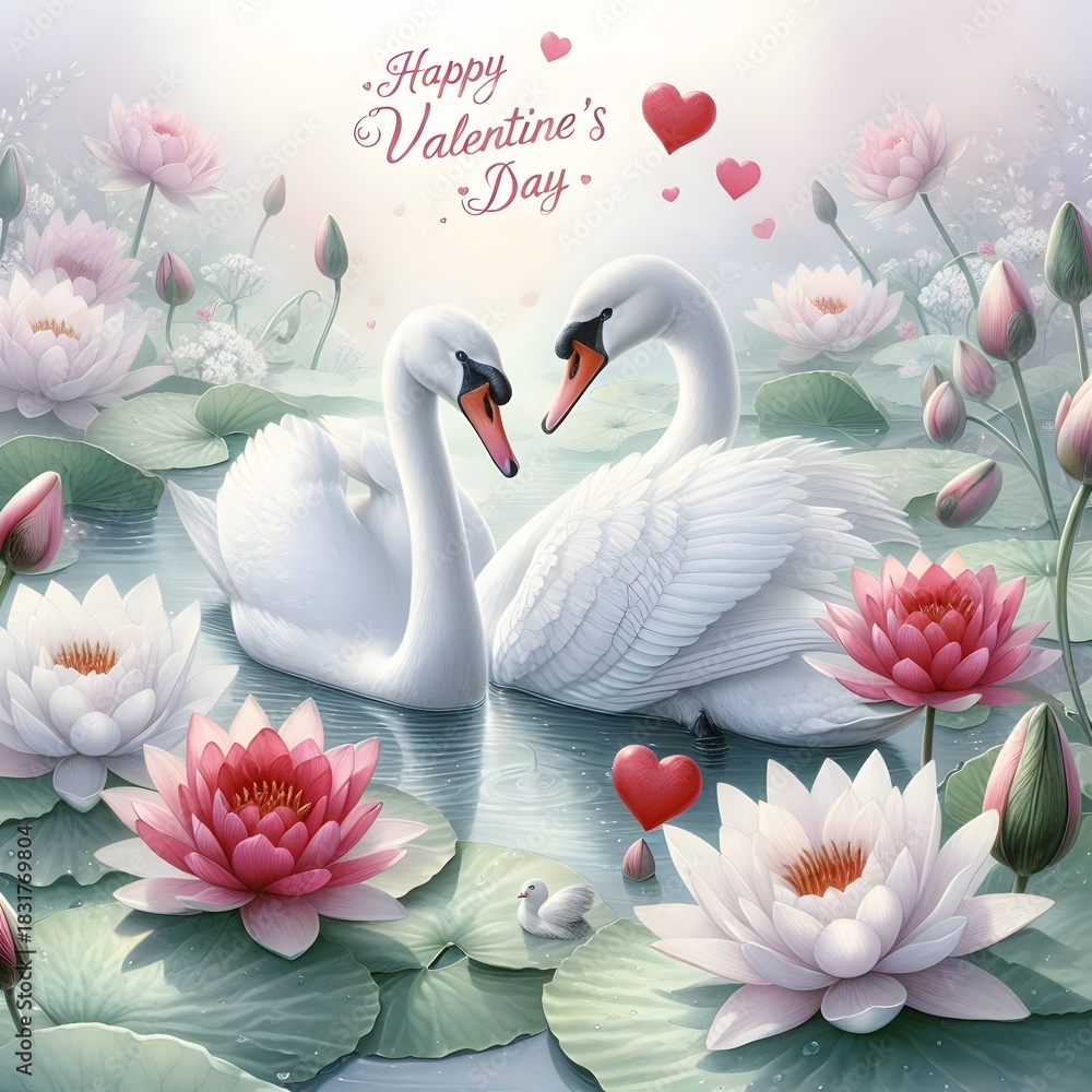 custom made wallpaper toronto digitaltwo swans on the lake