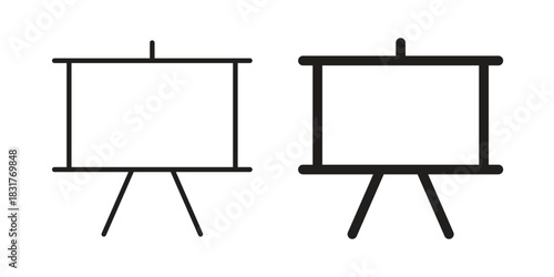 Flip chart icon template color editable. for graphic and web design.
