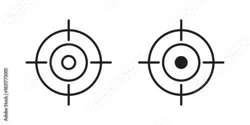 Focus icon template color editable. for graphic and web design.