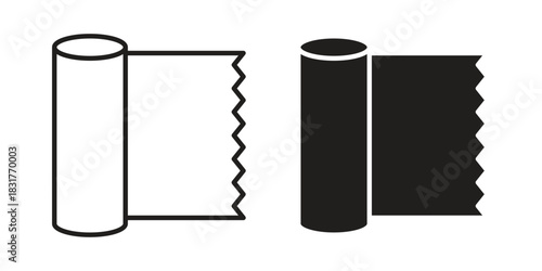 Foil icon template color editable. for graphic and web design.