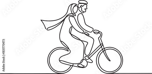 girl with bicycle