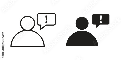 Grievance icon template color editable. for graphic and web design.