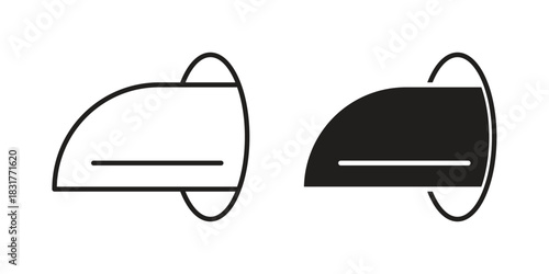 Hyperloop icon template color editable. for graphic and web design.