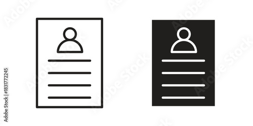Job appslication icon template color editable. for graphic and web design.
