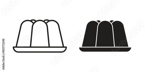 Jelly icon template color editable. for graphic and web design.