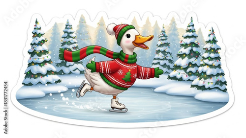 Duck in Christmas Sweater