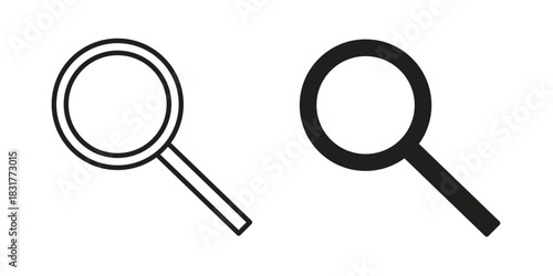 Loupe icon template color editable. for graphic and web design.