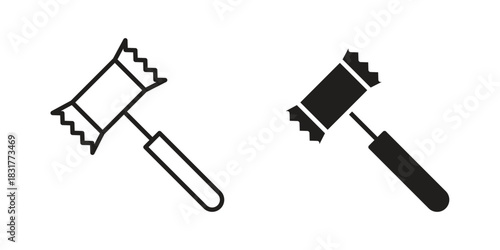 Meat tenderizer icon template color editable. for graphic and web design.