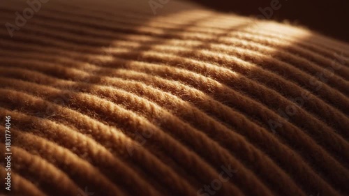 Wallpaper Mural Closeup of corduroy fabric lit by sunlight Torontodigital.ca