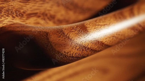 Wallpaper Mural Closeup of the texture and grain of polished wood Torontodigital.ca