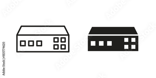 Network switch icon template color editable. for graphic and web design.