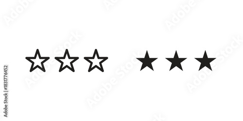 Rating icon template color editable. for graphic and web design.