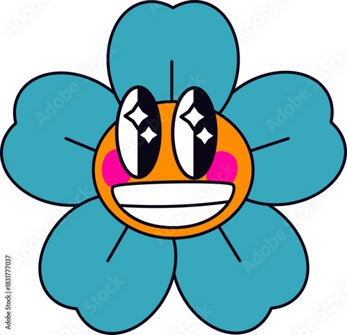 Groovy Flower Smile