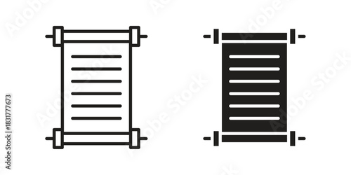 Scrolls icon template color editable. for graphic and web design.