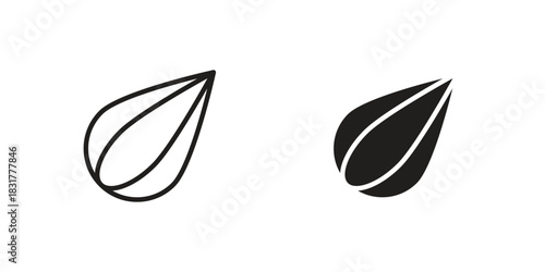 Seeds icon template color editable. for graphic and web design.