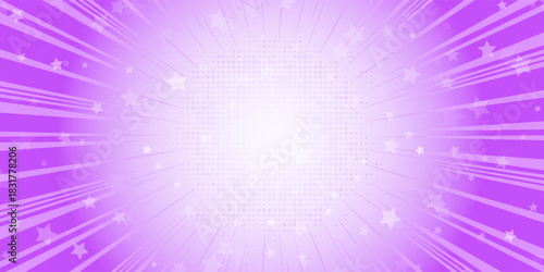 pop stars popping out light purple radiation background illustration