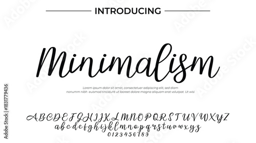 Minimalism - Elegant Script Font for Smooth Handwritten Design and Creative Typography