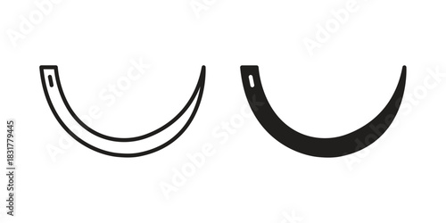 Suture icon template color editable. for graphic and web design.