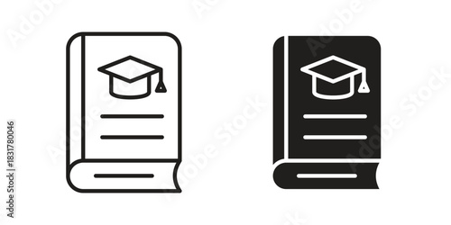 Thesis icon template color editable. for graphic and web design.