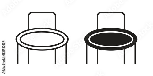 Trampolining icon template color editable. for graphic and web design.