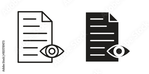 Watchlist icon template color editable. for graphic and web design.