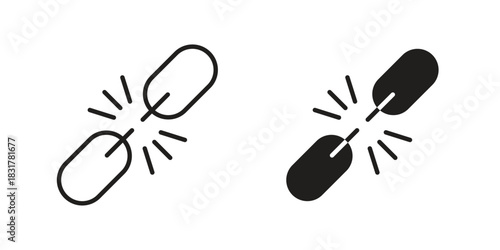 Weakness icon template color editable. for graphic and web design.