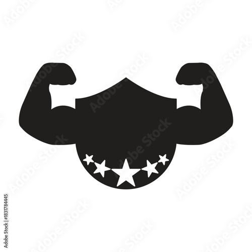 Shield icon. Shield with check mark symbol isolated on white background,