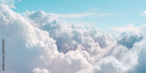 Blue sky with white clouds