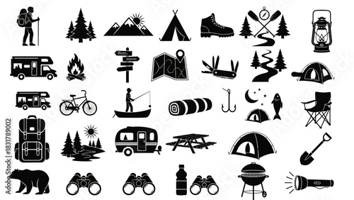 Collection of Black Arrow Icons Navigation, Direction, and Movement