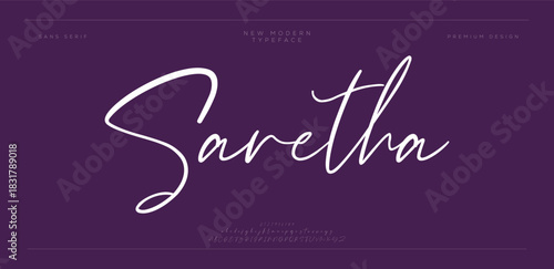 Classic lettering uppercase decoration. Elegant alphabet letters font and number. Typography fonts regular uppercase, lowercase, alternate, and ligatures. Vector illustration design.