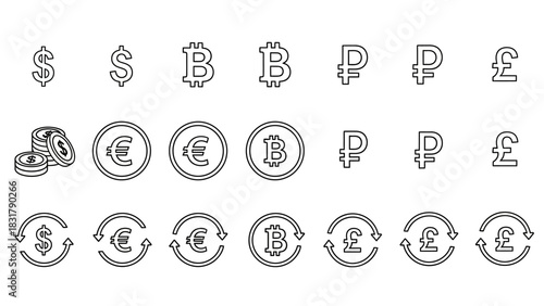 Collection of Black Arrow Icons Navigation, Direction, and Movement