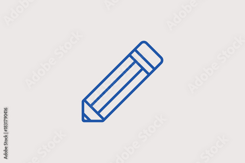 pencil illustration in line style design. Vector illustration.	
