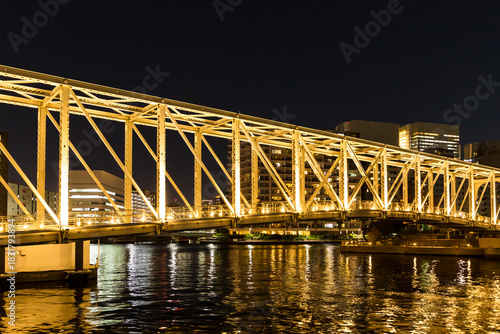 (東京都ｰ都市風景)夜のウォーターフロント風景７