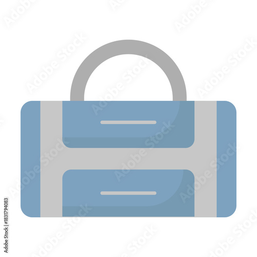Gym Duffel Vector icon which can easily modify or edit