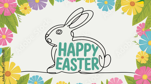 Clean and modern minimalist illustration featuring geometric shapes and vibrant colors on a white background