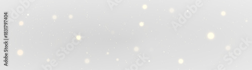 Christmas Golden Sparkle Background with Magical Glow, Glittering Dust and Bright Confetti Light