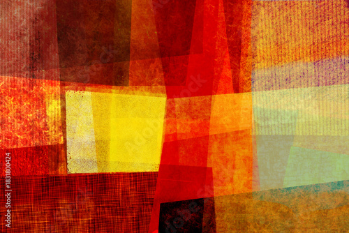 コラージュ風色面構成 4-4