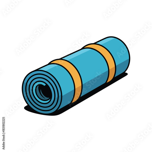 Compact yoga mat for fitness enthusiasts, perfect for at-home workouts or studio sessions.